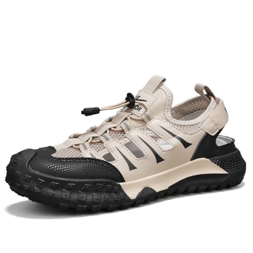 Men's Summer Sandals Breathable Slip-On Walking Shoes Lightweight Mesh Casual for Beach Outdoor Travel and Daily Wear