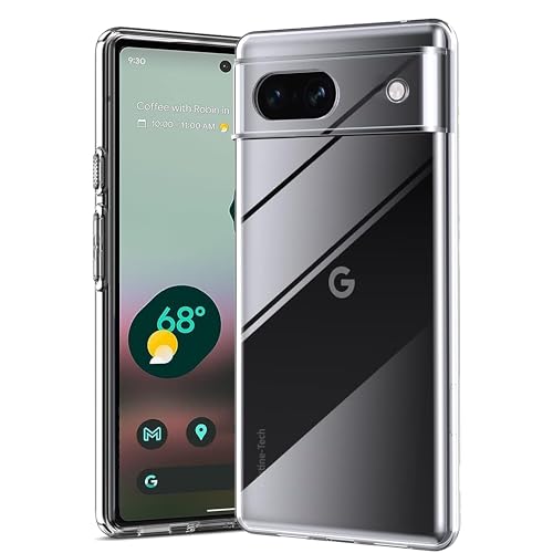 for Google Pixel 6A Case Clear [Anti-Yellowing] Anti-Scratch Transparent Soft Thin [Military Grade Drop Protection] Shockproof Phone Cover - Crystal Clear