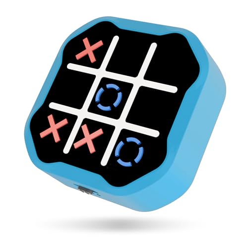 3-in-1 Electronic Tic Tac Toe Toy Family Travel Game for Kids and Adults Handheld Game Gift with Silent Mode