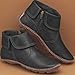Botas de piel para mujer, zapatos descalzos Imagen de Botas de piel para mujer, zapatos descalzos