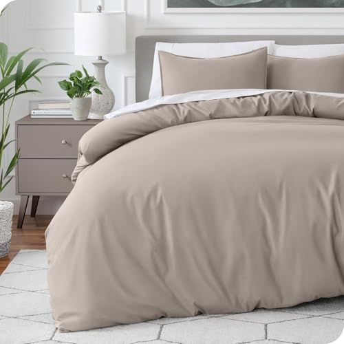 Image of Viewstar Premium Cotton Duvet Cover, Single Size 60x90 Inches, 300 Thread Count, Ultra-Soft, Wrinkle-Free, Cotton-Quilt /Comforter Zipper Cover (Khaki)