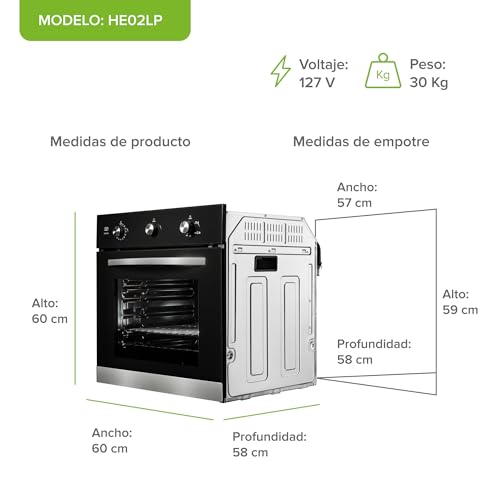 Catálogo para Comprar On-line Horno de gas empotrable los mejores 5. 5 Catálogo para Comprar On-line Horno de gas empotrable los mejores 5. 5