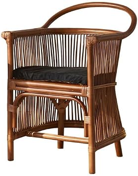 Office Chair Rattan Leisure Chair Balcony Household Natural Real Rattan Chair Sub Simple Backrest Sofa Chair Antique Style Rattan Chair Home Office Chair