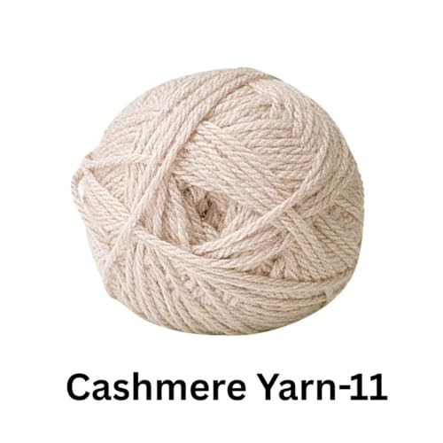 Image of VCR Light Beige Cashmere Knitting Yarn, 100 Grams Hank, 265 Meters Length, Acrylic 75% and Nylon 25%, Soft Crosia Thread for Crochet and Knitting, Suitable for Sweaters, Pullovers and Jackets