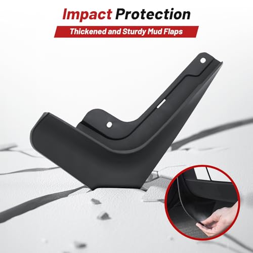 Image of Sunsdrew for 2024 2025 2026 Buick Envision S Mud Flpas Splash Guards Accessories,All Weather Guard Envision S Mudguards,No-Drill Front&Rear 4PCS 2026 Envision Mudflaps Set with Hardware