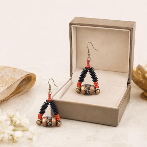 Image of Handcrafted Bohemian & Ethnic Earrings Collection for Women - Artistic, Nature-Inspired Statement Designs in Studs, Drops & Chandeliers