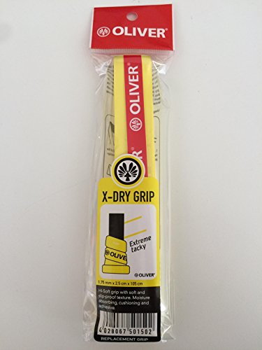 Oliver X-Dry Grip Basisgriffband extrem griffig für Tennis Squash Badminton Tischtennis Speed Badminton Paddleball Lacrosse Ricochet Baseballschläger Kicker / Tischfussball Rennrad Lenkerbänder Raquetball Billiard für den Queue Angeln