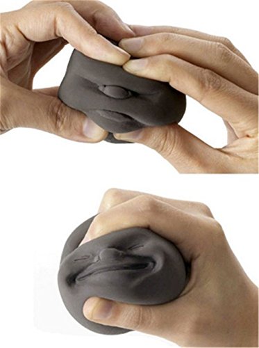 Hengsong Humorous Face Top Anti-stress Helper Stress Pressure Reliver Vent Ball (Random Color )
