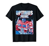 Transformers Optimus Prime Portrait T-Shirt - Black, Small, Unisex, Short Sleeve, Classic Fit, Graphic, Cotton, Polyester Blend