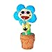 Hotar, girasole danzante con sax, 35 cm, giocattolo elettronico per canto 80 canzoni Swinging Plant Pot Wiggling, peluche ornamentale, regalo per bambini