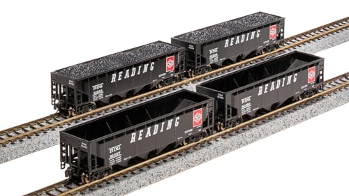 Broadway Limited 7436 ARA 70-Ton Quad Hopper, RDG, 4-Pack, N (Fantasy Paint Scheme)