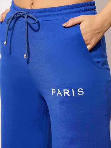 Image of barcino Black Terry New York Print Track Pants