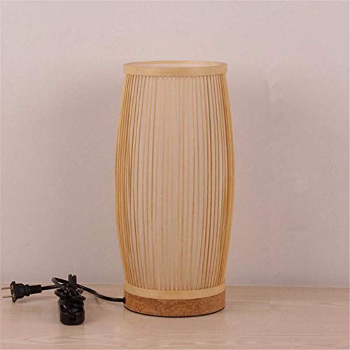 Lampe en rotin tressé pour éviter la lumière agressive et créer un éclairage de chevet tamisé