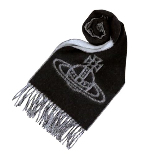 マフラー ストール AW24 ビッグロゴ オーブ 24-81030006-W00QL フリンジ WOOL100% MUFFLER