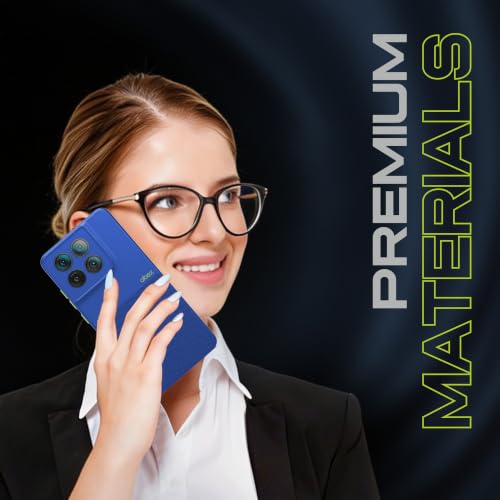 Image of AIBEX Premium Back Cover Case Compatible for Motorola G77 Power 5G / Motorola G37 5G / Motorola G37 Power 5G|Scratch & Drop Tested Shockproof Matte Texture Case with Soft Microfibre Lining - Blue
