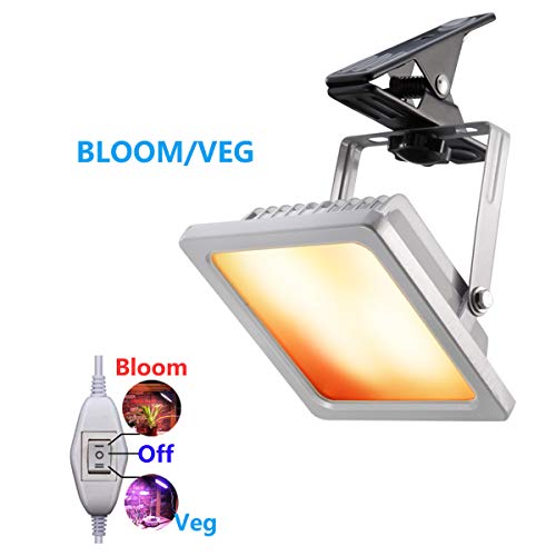 ACKE LED Grow Light with Veg and Bloom Switch,Waterproof Plant Light with Clamp