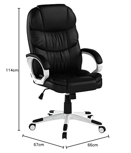 Chefsessel Songmics Bürostuhl mit hoher Rückenlehne und ergonomischem Design