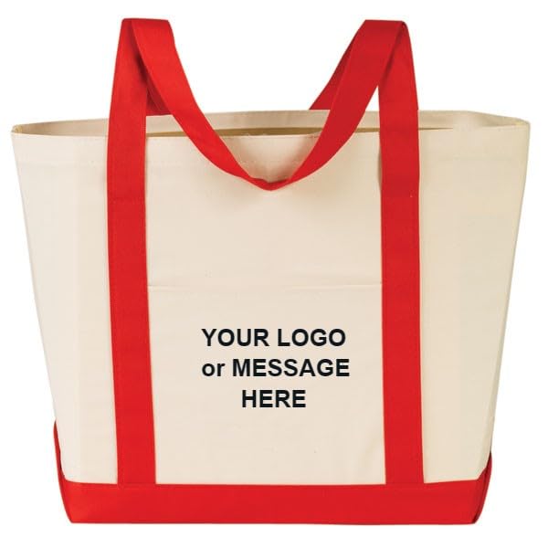 25-Qty Personalized Two-Tone Boat Bag with One Color Imprint - Custom Promotional Items in Bulk3