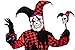 Spooktacular Creations Halloween Clown Costume, Red Black Jester Clown Costume For Kids Halloween Dress Up Party