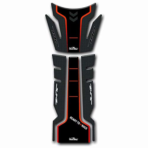 Resin Bike Adesivi Moto Compatibile con KTM 790 Duke 2018-2019. Protezione Paraserbatoio da Urti e Graffi. Adesivo Resinato con Effetto 3D per Serbatoio Moto