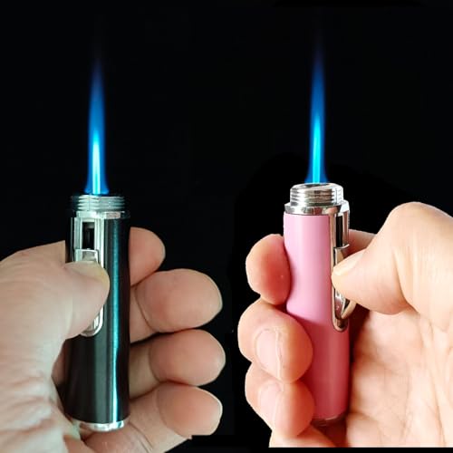 Encendedor de llama única recargable de butano miniatura 3