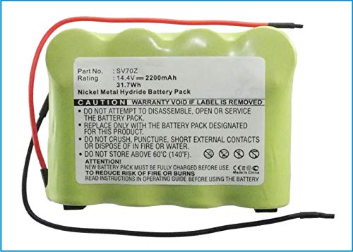 Synergy DigitalVacuum Cleaner Battery, Compatible with Siemens Constructa Balay Neff 751992 Vacuum Cleaner, (Ni-MH, 14.4V, 2200mAh) Ultra High Capacity, Replacement for Euro Pro XB14726 Battery