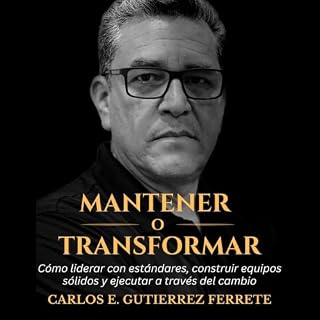Diseño de la portada del título Mantener o Transformar