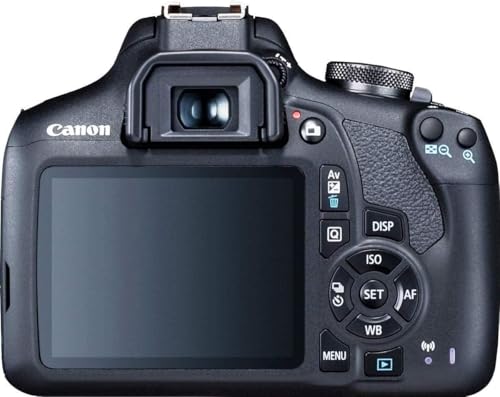 Image of Canon EOS 2000D (Rebel T7) Digital SLR Camera with 18-55mm Lens Kit (Black) - Basic Accessories Bundle of Scandisk 16GB SD Card + SD Card Reader + 58mm 3pcs Filter Kit + Brush Pen (Renewed)