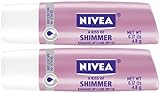 Nivea Lip Care A Kiss of Shimmer Lip Care Stick - Pearly Shimmer - 2 pk