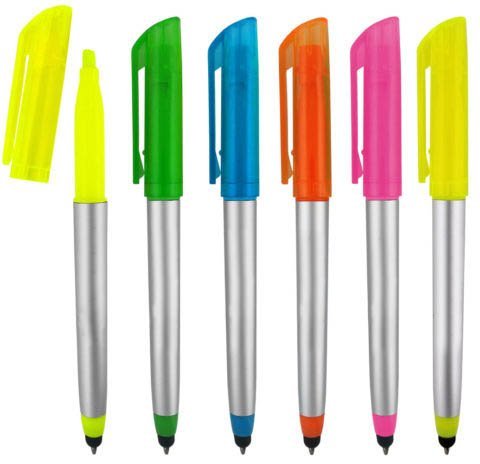 SypenHighlighter Marker With Pen And Stylus Combo With Chisel Tips Comes In An Array Of Bright Colors Pack Of 5 5 Pack