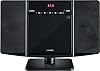 McGrey MCD-60 Système Stéréo Vertical - Hi?FI Compact Gain de Place avec Lecteur CD/MP3, Emplacement USB, Streaming Bluetooth & Radio FM/AM - Entrée AUX, Télécommande, 2X 3 Watt RMS - Noir