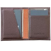 Carteira Masculina Antifurto Proteção RFID Slim Mini Couro Legítimo Cartões Cédulas CNH CIN Loja de Fabrica (Marrom)