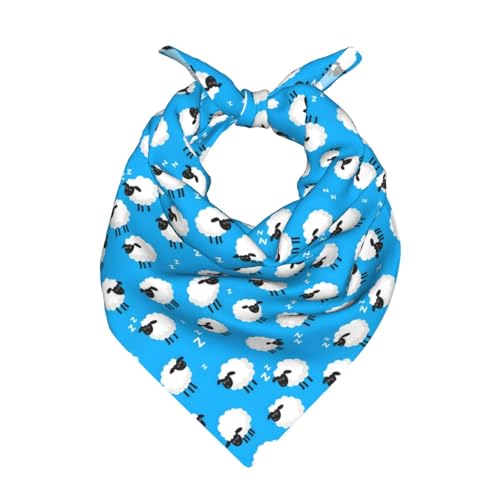 SDLRDZMLSLW Valais Blacknose Sheep Bandanas Sleepy Sheep Multipurpose Bandana 22x22 Inch Neck Head Scarf Headband For Unisex