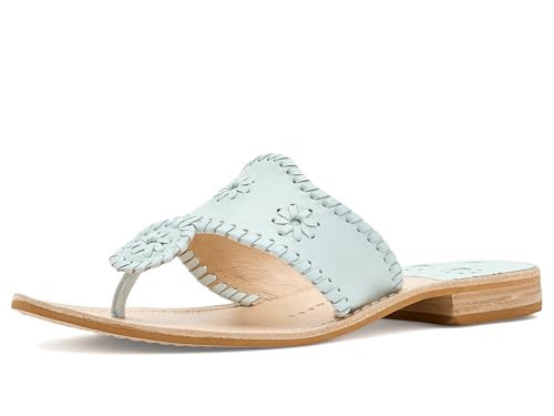 Jack Rogers Womens Jacks Flat Sandal Salt Water Blue 7 Medium