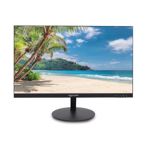 Image of Amazon Basics 23.8 inch (60.45 cm) IPS Full HD Monitor | 1920 x 1080 Pixels | 100Hz | Borderless Design | HDMI & Display Port | 16.7M Colors | 1000:1 Contrast | Blue Light Eye Comfort | VESA Mount (Black)