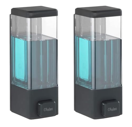 Clinton Blk 350ML (Set -2) ABS Wall Mounted Liquid Soap Dispenser Shampoo Sanitizer Gel Dispenser for Bathroom Kichen,Offices (B0D3FPD5J1) Amazon Price History, Amazon Price Tracker