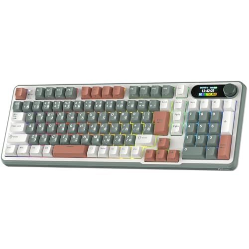 RK R98Pro メカニカルキーボード Amazon.com: RK ROYAL KLUDGE R98 Pro Creamy Mechanical
