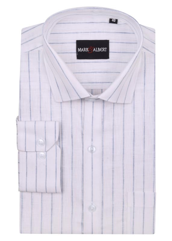 Image of Men's Striped Cotton Formal Shirt