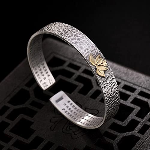 Bijoux cadeau d'anniversaire bracelet rigide en argent véritable mat s999