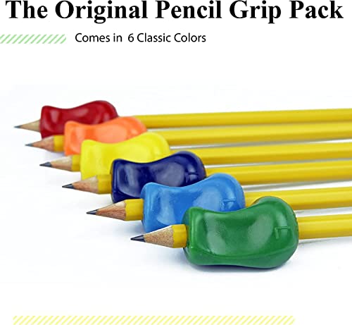 The Pencil Grip Pegas de lápis com glitter, auxiliar de escrita ergonômico universal para destros e