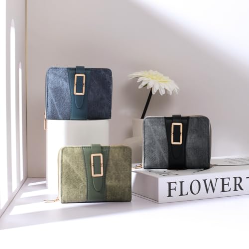 Women’s Small Bifold Wallet, PU Leather Purse with Card Slots, Coin Pocket, Fashionable Small Wallet for Ladies3