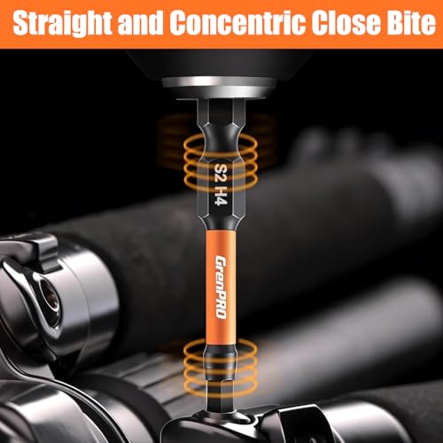 Image of GRENPRO 20Pcs Allen Wrench Drill Bit Set, Metric & SAE Hex Bits | 1 /4 inch Hex Shank S2 Steel Impact Driver Bits, 2 inch Screwdriver Bit Set with Storage Organizer for Automotive DIY & Home Repair