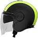 Caberg Casco modulable Duke Legend, color negro mate/amarillo neón, talla XS