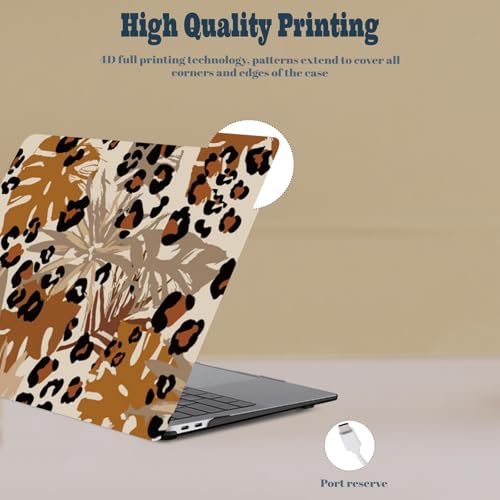 Funda MacBook Pro 14 M5 M4 M3 M2 M1 carcasa A3434 A3112 A2992 plantas marrones 6