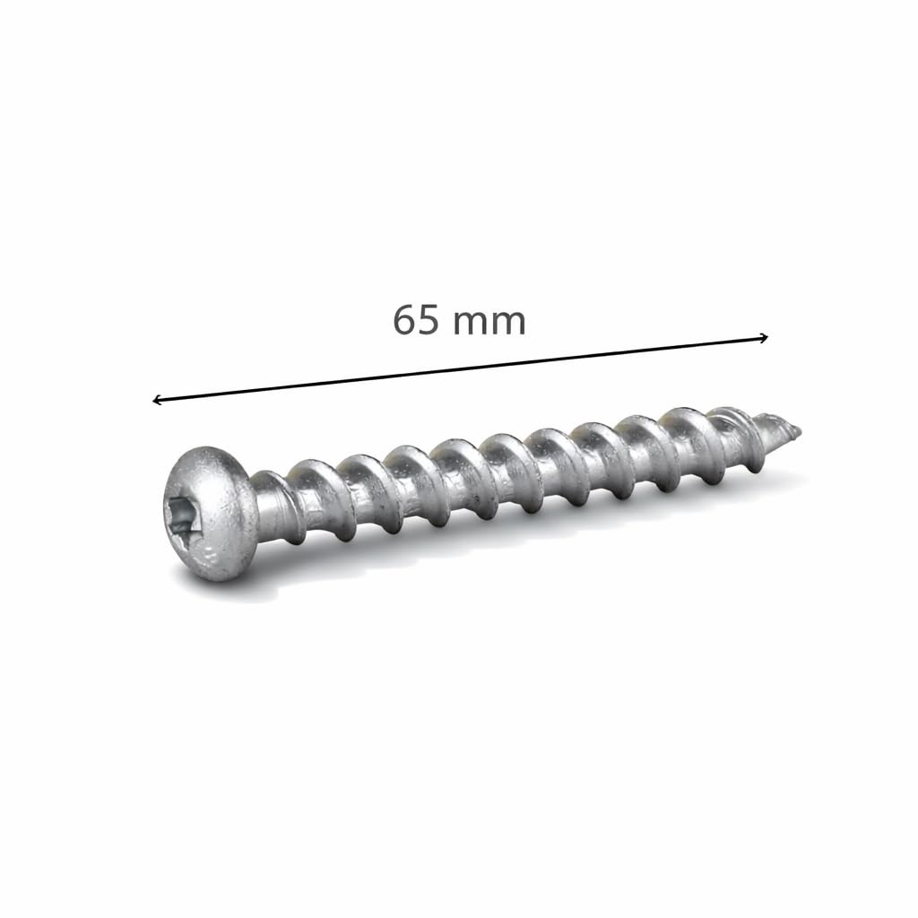 ESSVE Porenbetonschrauben Set 8,0x65 & 8,0x90 mm TX30 Rundkopf CORRSEAL C4 – je 100 Stück | für Ytong, Siporex, Leca | ohne Vorbohren | hohe Tragkraft | Spezialgewinde | ESSBOX+ (8,0x65)