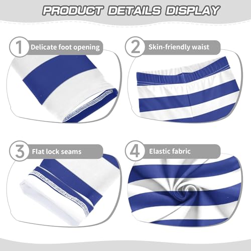 DOMIKING Royal Blue Girl's Leggings Pants Kids' Yoga Pants Stretchy Running Tights 4 Years3