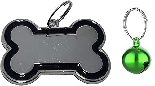 PSK PET MART 4 Colors Bone Shape Dog Cat Id Tags Cat Puppy Name Tag Free Bell Gift: Colour May Vary (B083D53M29) Amazon Price History, Amazon Price Tracker