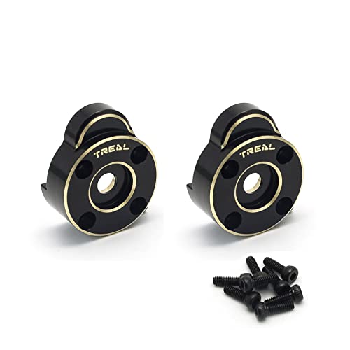 TREAL Brass Outer Portal Covers(2p) Heavy Weight Outer Drive Housing 18g for 1/24 FMS FCX24 Upgrades