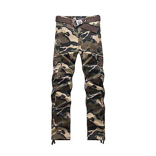 Men's Lightweight Hiking Pants Multi-Pocket Cargo Joggers Sweatpants Casual Athletic Running Joggers Trousers