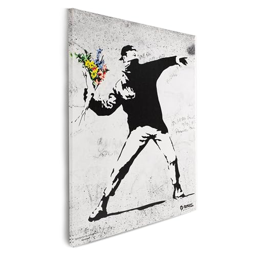 Mevsim Store Banksy Graffiti Offiziell lizenziertes Wandbild - Leinwand...